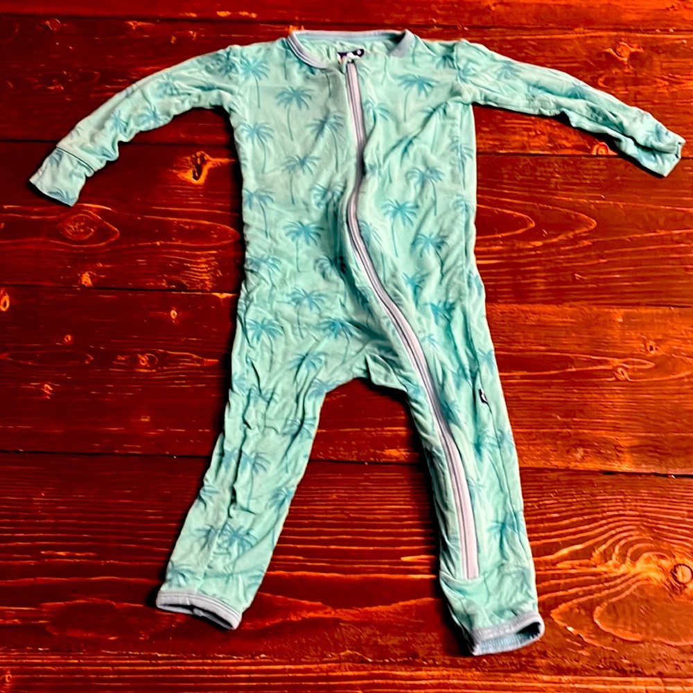 Kickee Pants bamboo zipper Jammies 9-12 months